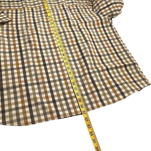 Great Northwest Mens Button Up Short Sleeve Check Shirt Front Pockets Size XL - Picture 4 of 6